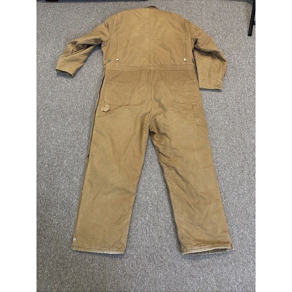 Carhartt Men’s Insulated Coveralls Size 52 Reg X01 BRN USA Vintage - UNION Made - Picture 12 of 13